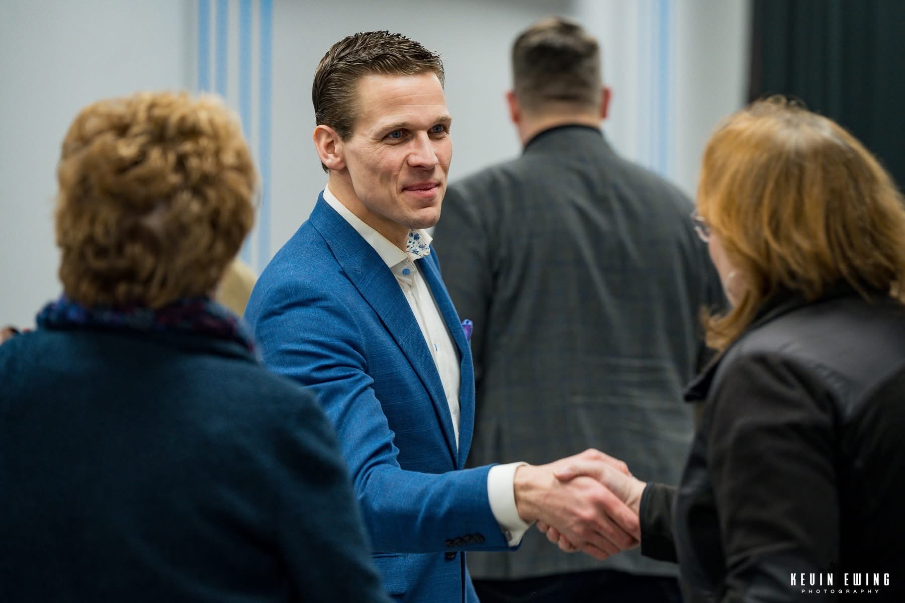 Handshake at networking event